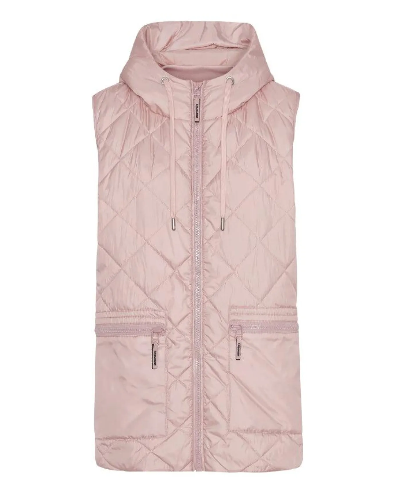 Aerial04 Quilted Hooded Hip Length Vest