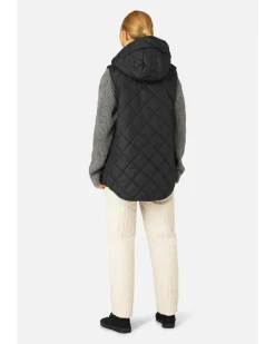 Aerial04 Quilted Hooded Hip Length Vest