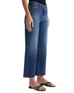 AG Jeans Saige Wide Leg Crop Jeans Enigma