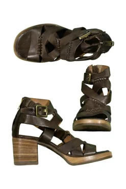 AS98 Criss Cross Strap Platform Ankle Sandal