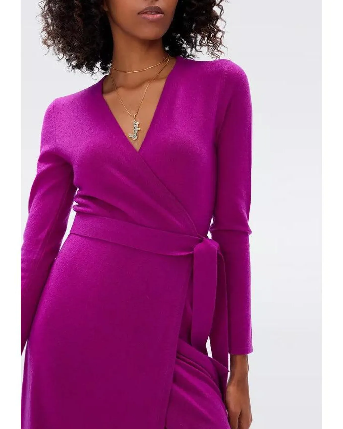 Astrid Cashmere Wool Wrap Dress