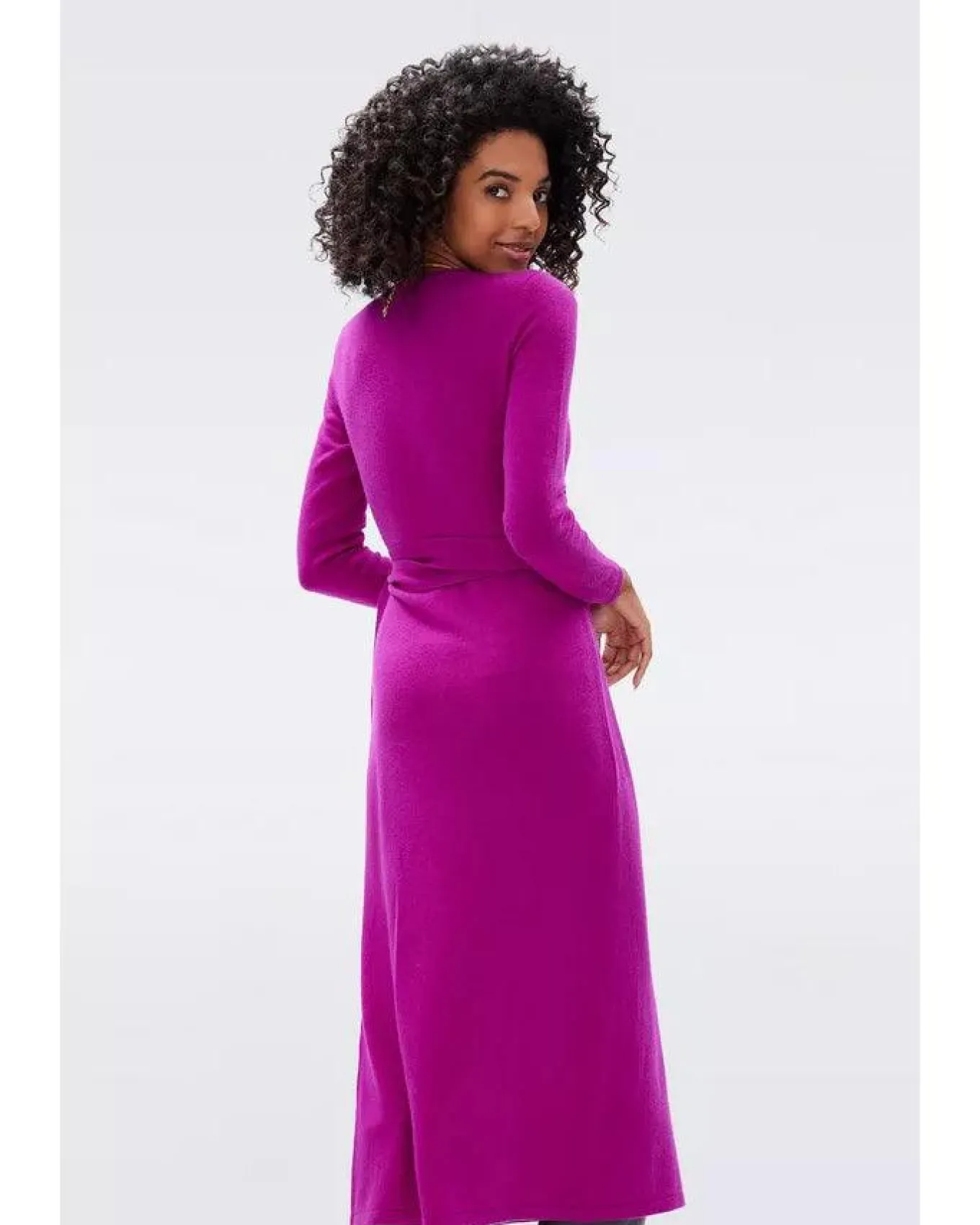 Astrid Cashmere Wool Wrap Dress