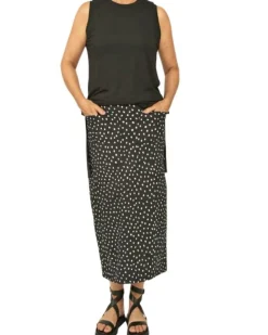 Ayrtight Luisa Midi Polka Dot Skirt