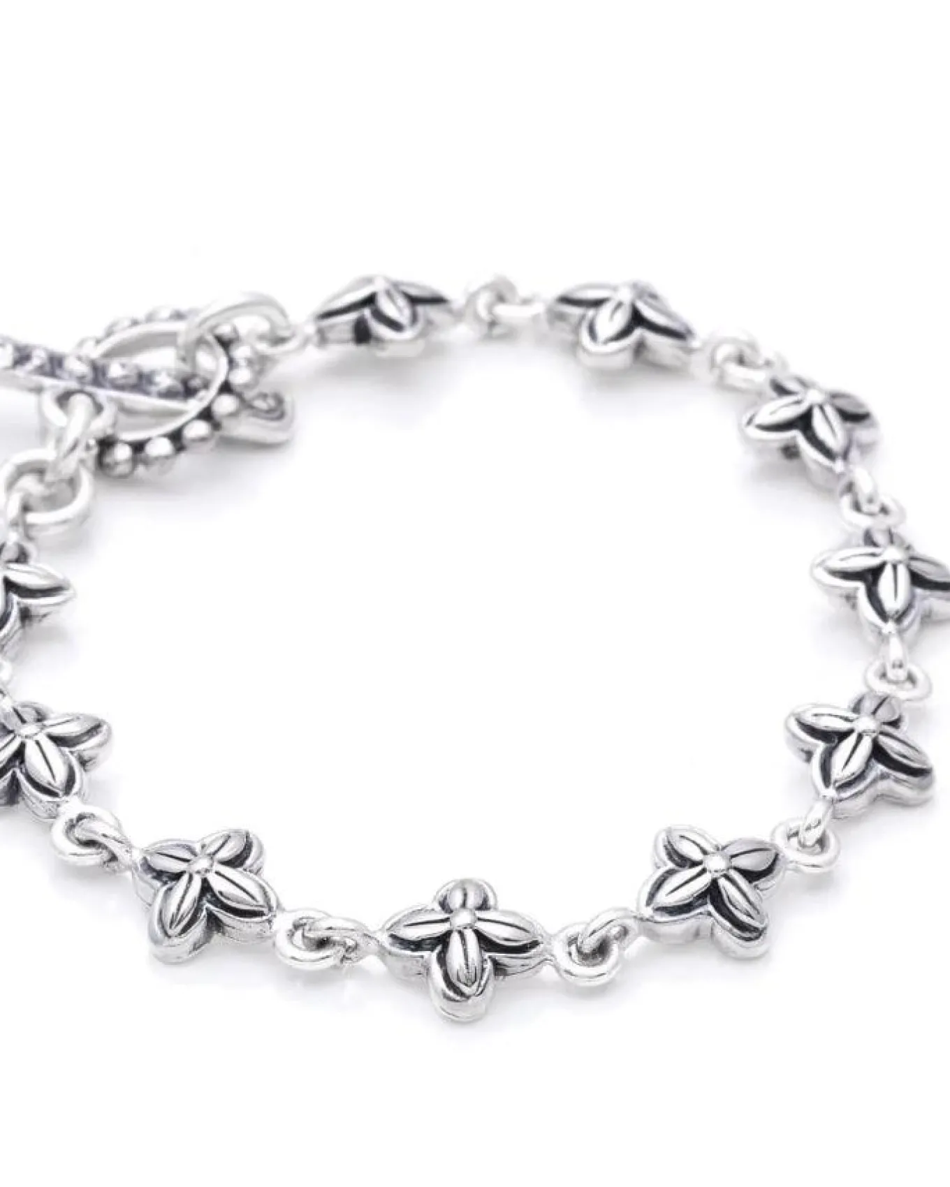 Bloodline Design Antique Floral Link Bracelet