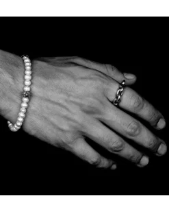 Bloodline Design Petite Pearl Trilogy Bracelet