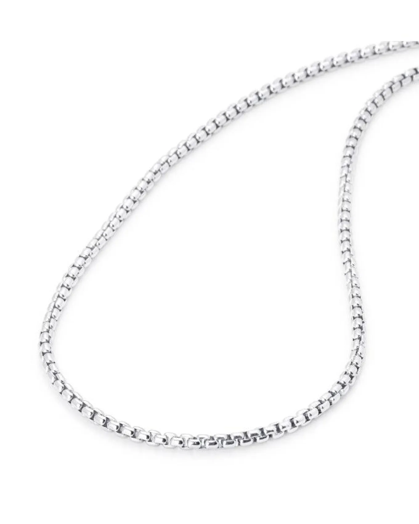 Bloodline Design Rounded Box Link Chain Necklace