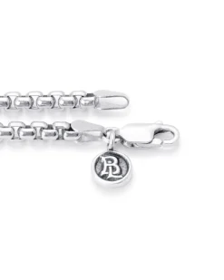 Bloodline Design Rounded Box Link Chain Necklace