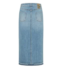 Cambio Hailey Denim Midi Skirt