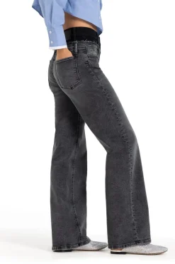Cambio Shannen Two Tone Waist Jeans