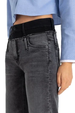 Cambio Shannen Two Tone Waist Jeans