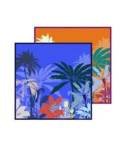 Cinzia Rocca Double Silk Twill Print Scarf