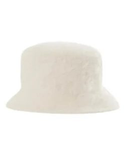 Cinzia Rocca Fur Effect Wool Fisherman Hat