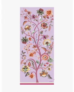 Cinzia Rocca Maxi Cotton Lilac Floral Scarf