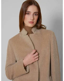 Cinzia Rocca Mid Length Wool Alpaca Coat