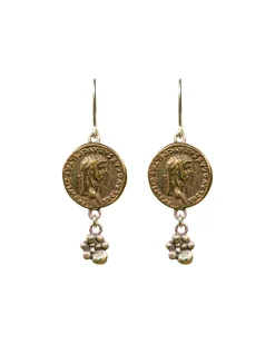 Coin Drop Dangle Earrings