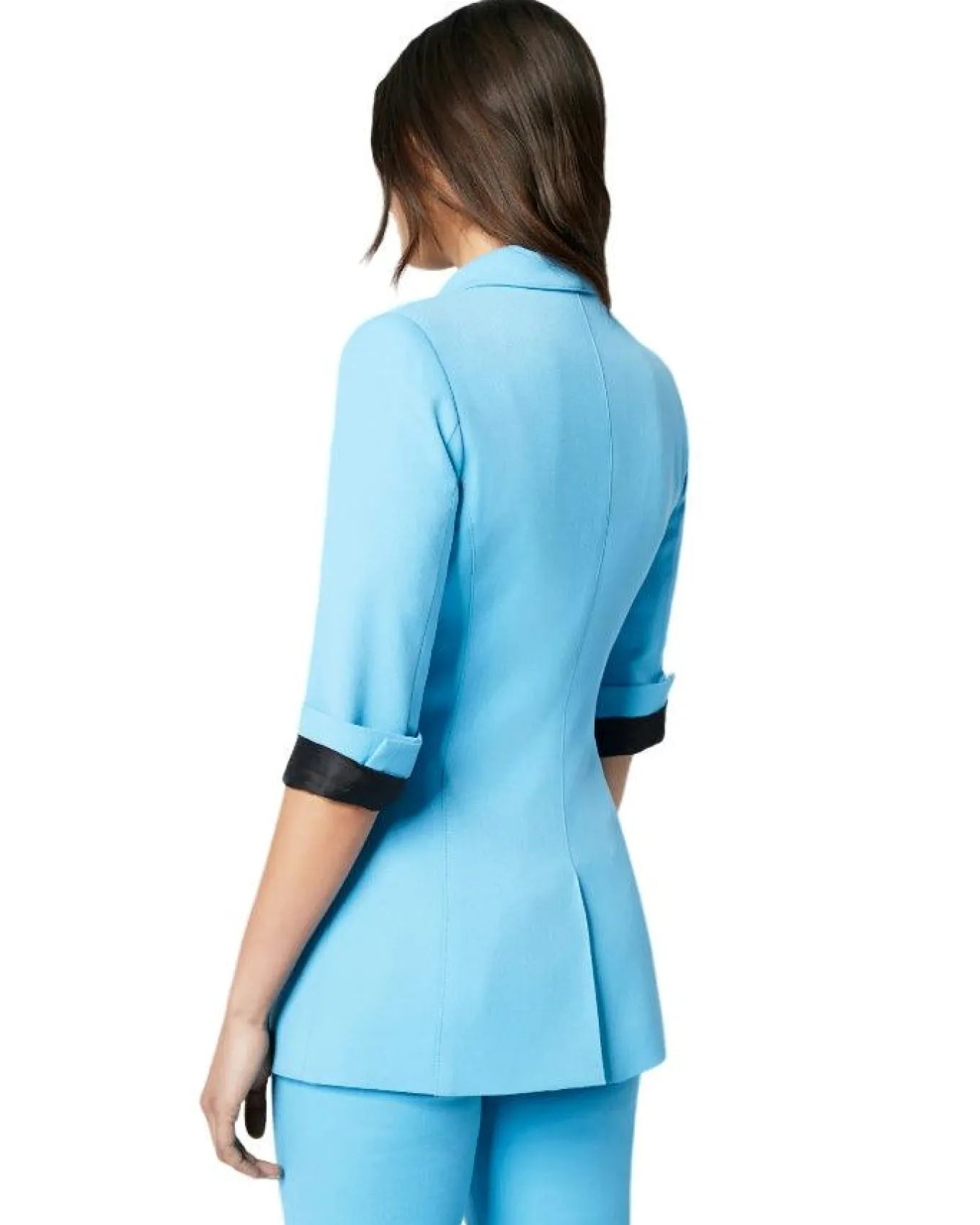 Cornflower Blue 3/4 Sleeve Blazer
