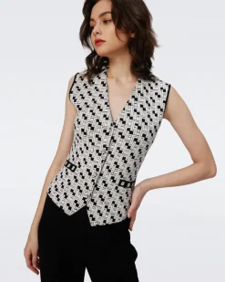 Diane Von Furstenberg Jill Jacquard Vest