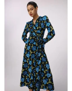 Diane Von Furstenberg Phoenix Reversible Mesh Wrap Dress