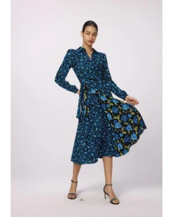 Diane Von Furstenberg Phoenix Reversible Mesh Wrap Dress