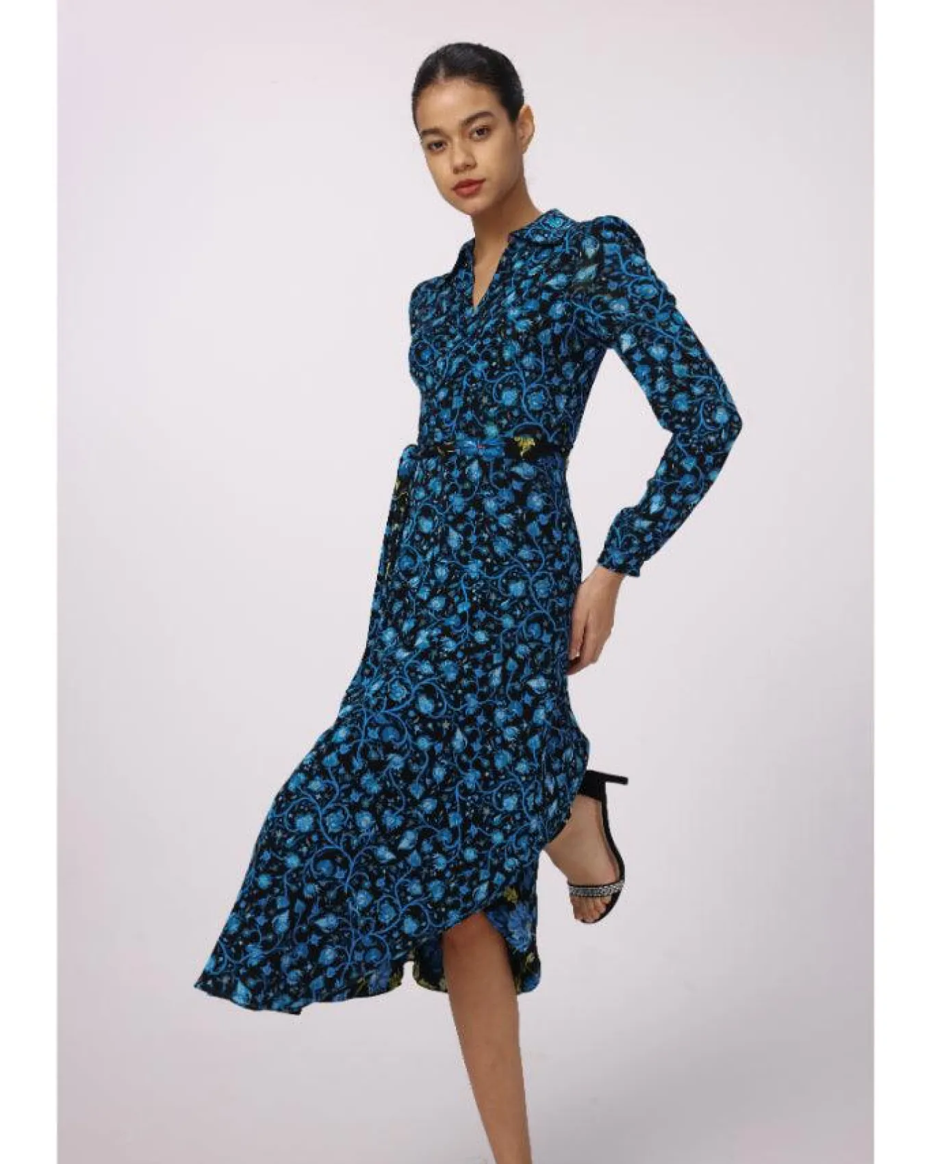 Diane Von Furstenberg Phoenix Reversible Mesh Wrap Dress