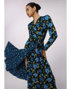 Diane Von Furstenberg Phoenix Reversible Mesh Wrap Dress