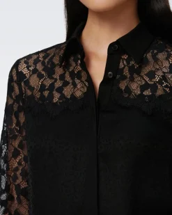 Diane Von Furstenberg Primrose Lace Blouse