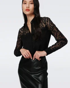Diane Von Furstenberg Primrose Lace Blouse