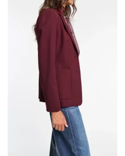 Dorothee Schumacher Emotional Essence Jacket Dark Burgundy