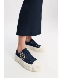 Dorothee Schumacher Floral Sportiness Embroidered Sneaker