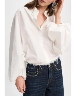 Dorothee Schumacher Poplin Power Voluminous Sleeves Blouse