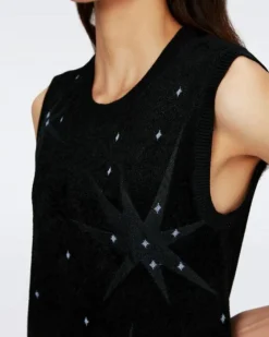 DVF Claudina Knit Jacquard Dress