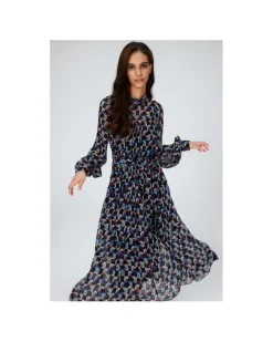 DVF Kent Geo Illusion Print Dress