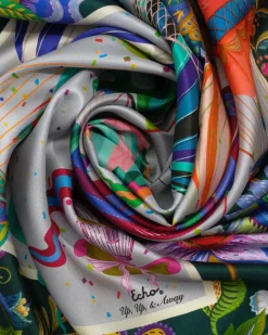 Echo Up Up And Away Silk Scarf