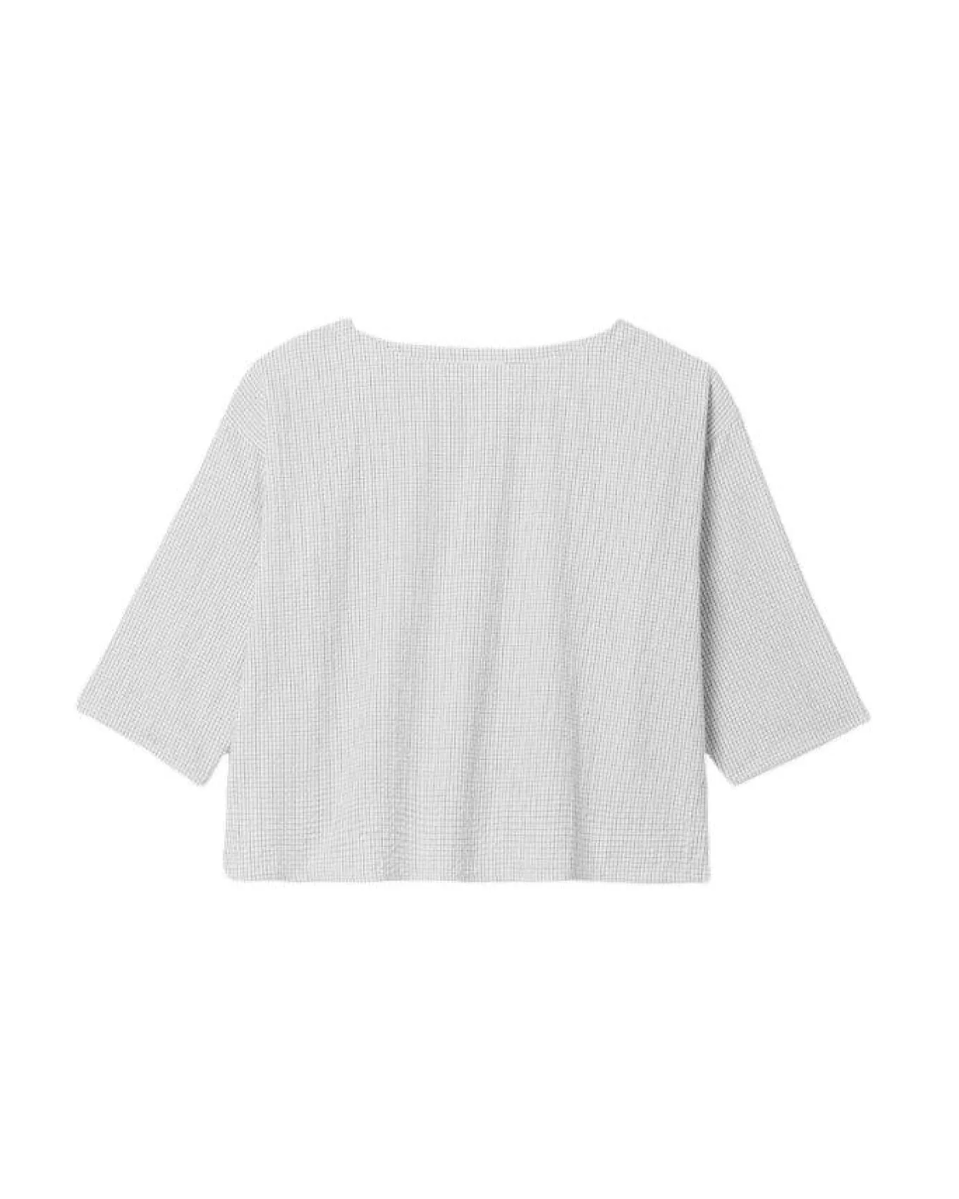 Eileen Fisher Bateau Neck 3/4 Sleeve Box Top