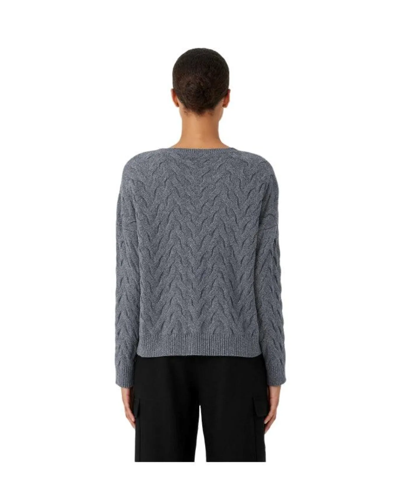 Eileen Fisher Cashmere Blend Cable Knit Pullover