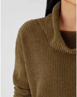 Eileen Fisher Cowl Neck Chenille Pullover