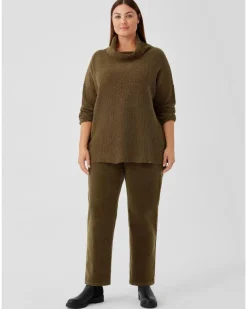 Eileen Fisher Cowl Neck Chenille Pullover