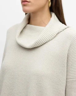 Eileen Fisher Cowl Neck Chenille Pullover