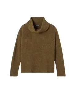 Eileen Fisher Cowl Neck Chenille Pullover