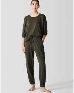 Eileen Fisher Cozy Ankle Track Pant