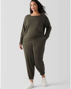 Eileen Fisher Cozy Ankle Track Pant