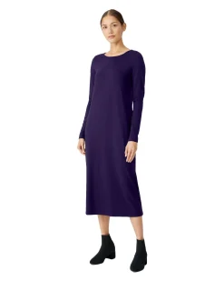 Eileen Fisher Jewel Neck Long Dress