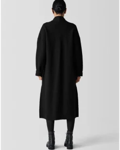 Eileen Fisher Lightweight Boiled Wool Icon Coat