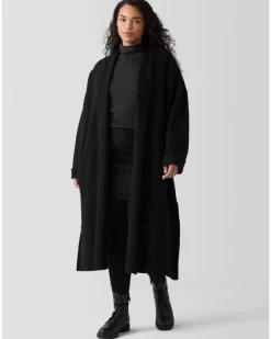 Eileen Fisher Lightweight Boiled Wool Icon Coat