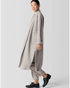 Eileen Fisher Lightweight Boiled Wool Icon Coat