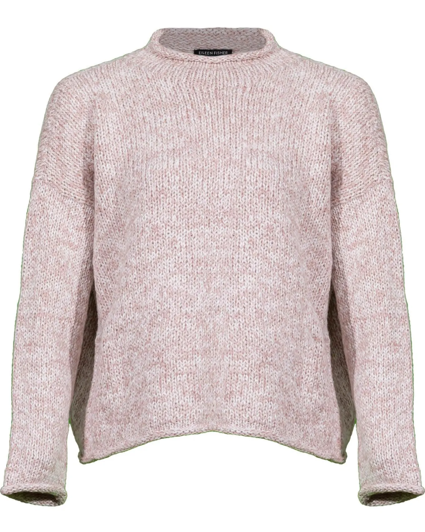 Eileen Fisher Orgain Cotton Funnel Neck Sweater