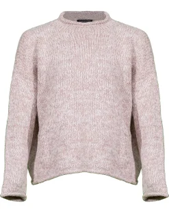 Eileen Fisher Orgain Cotton Funnel Neck Sweater