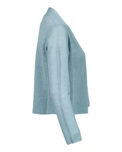 Eileen Fisher Organic Linen Cotton Airy Tuck Cropped Cardigan