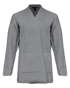 Eileen Fisher Peruvian Cotton Blend Open Cardigan