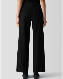 Eileen Fisher Stretch Crepe Wide Leg Pant